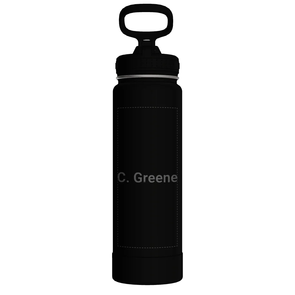 Actives Water Bottle With Straw Lid - customized