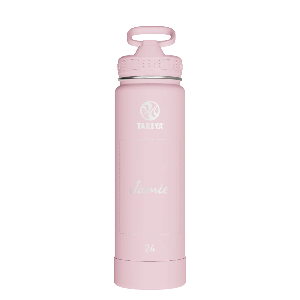 Actives Water Bottle With Straw Lid - customized