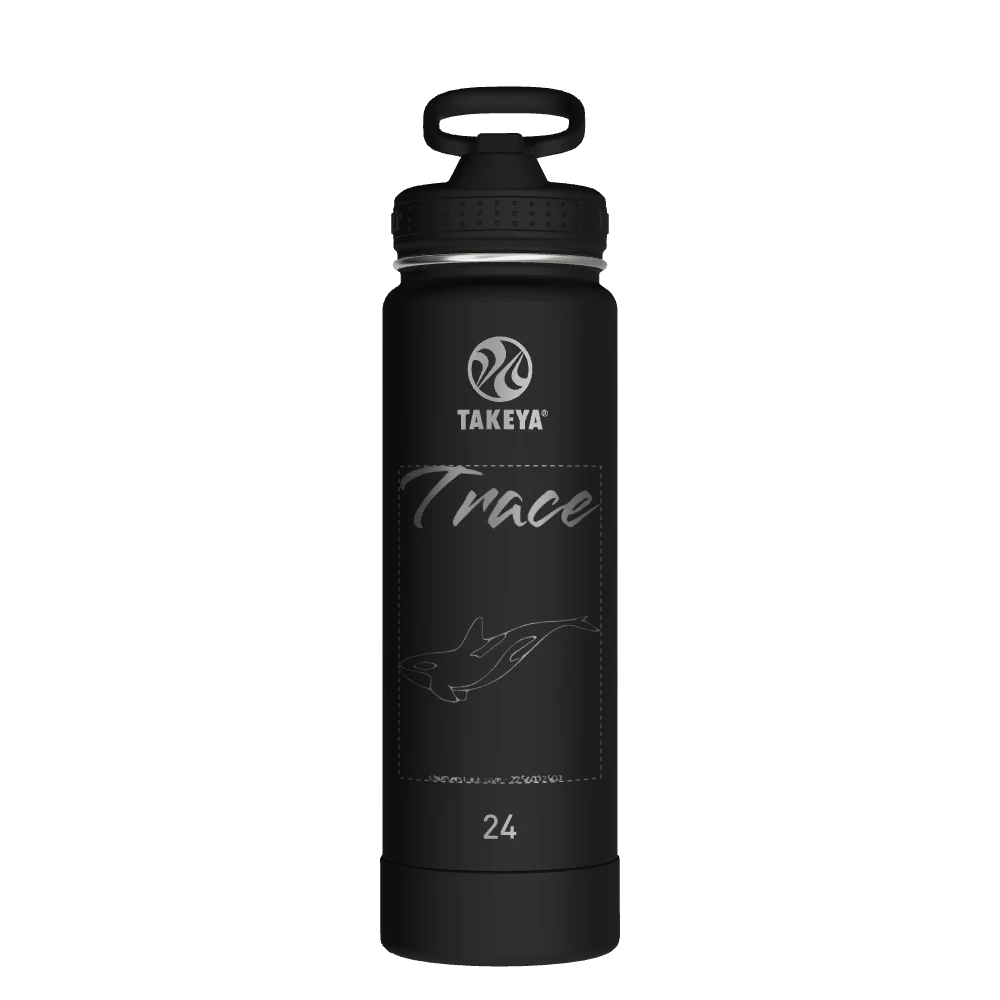 Actives Water Bottle With Straw Lid - customized