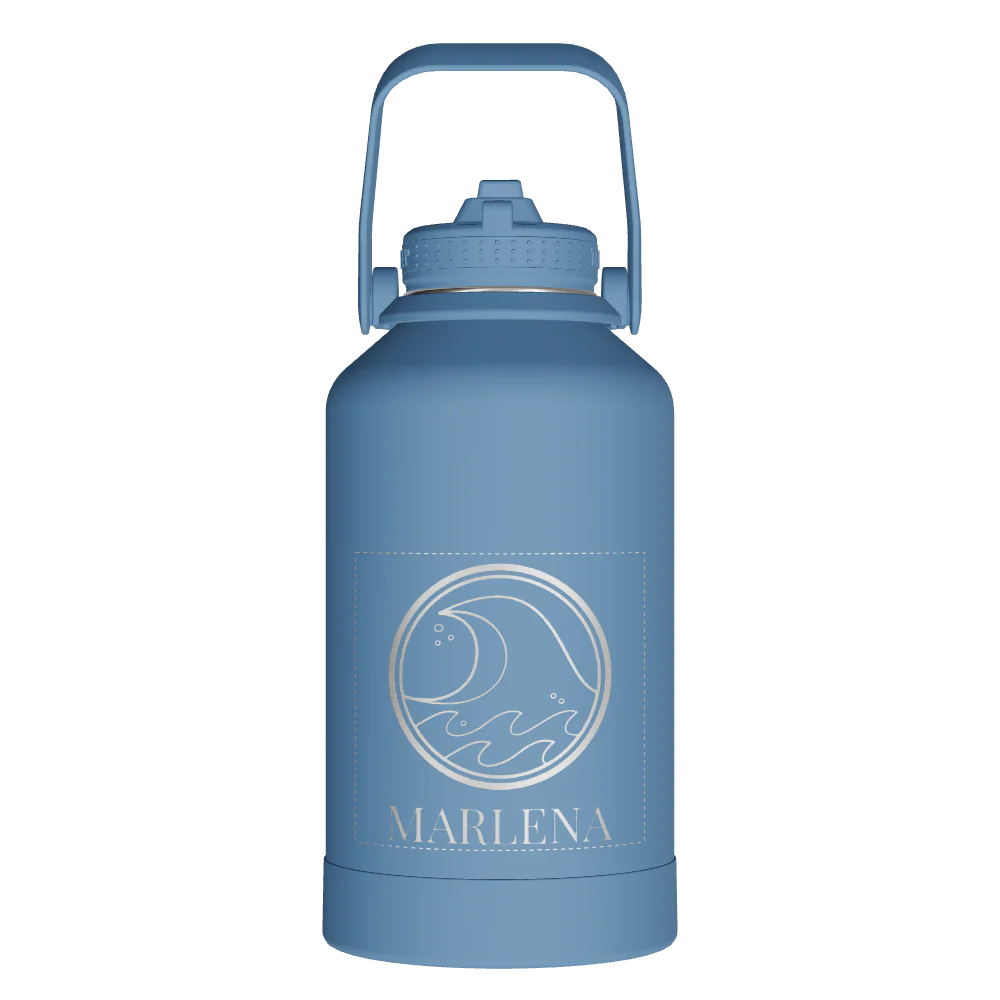 Actives Water Bottle With Straw Lid - customized - Image 2