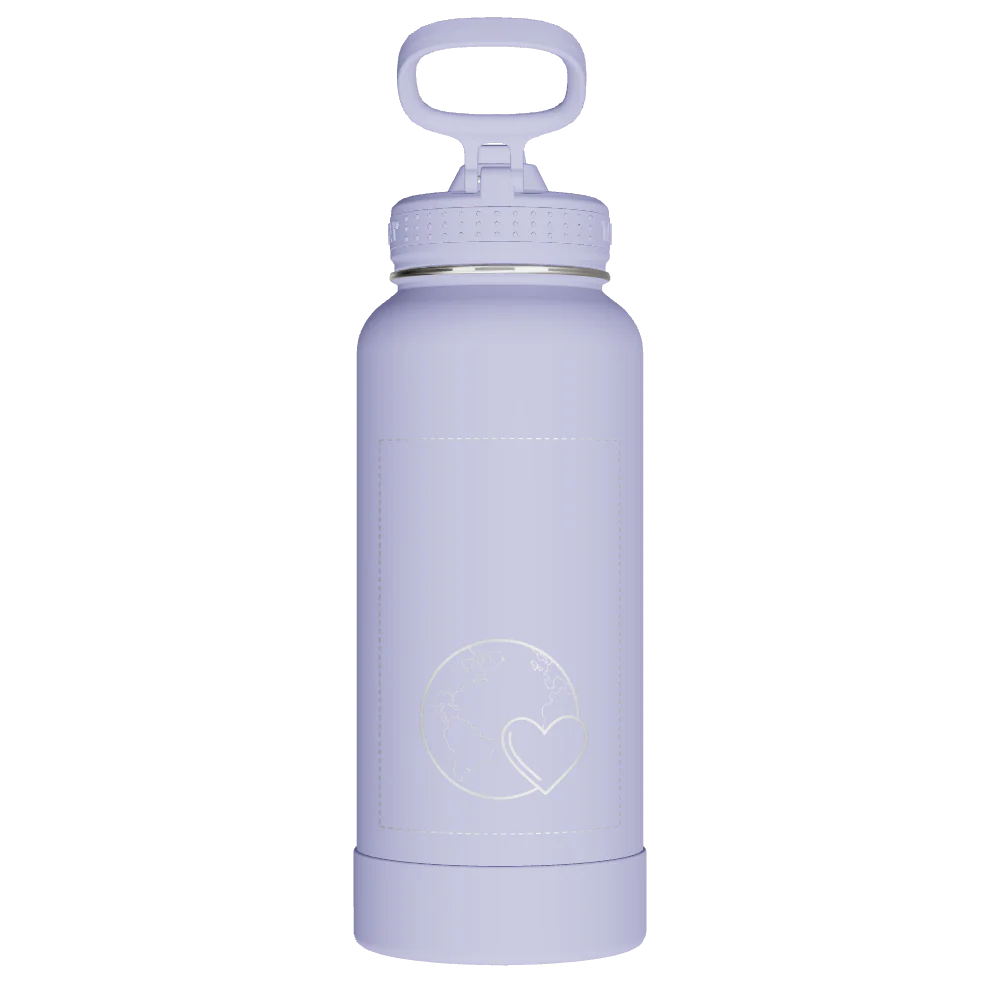 Actives Water Bottle With Straw Lid - customized - Image 2