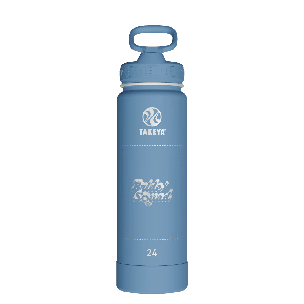 Actives Water Bottle With Straw Lid - customized
