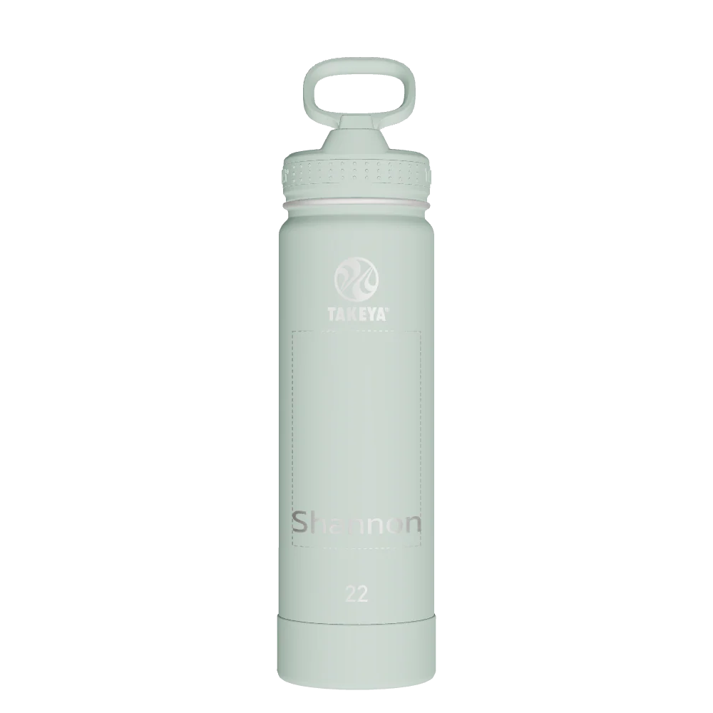 Actives Water Bottle With Straw Lid - customized