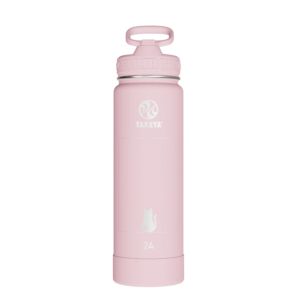 Actives Water Bottle With Straw Lid - customized
