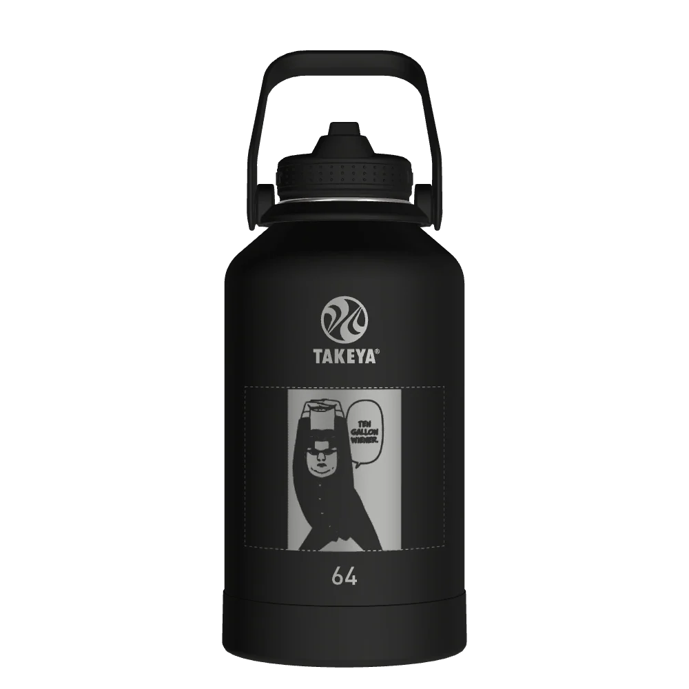 Actives Water Bottle With Straw Lid - customized