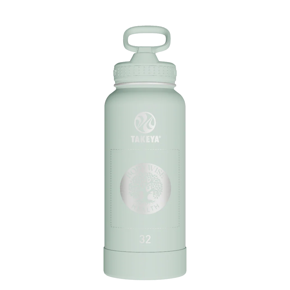 Actives Water Bottle With Straw Lid - customized