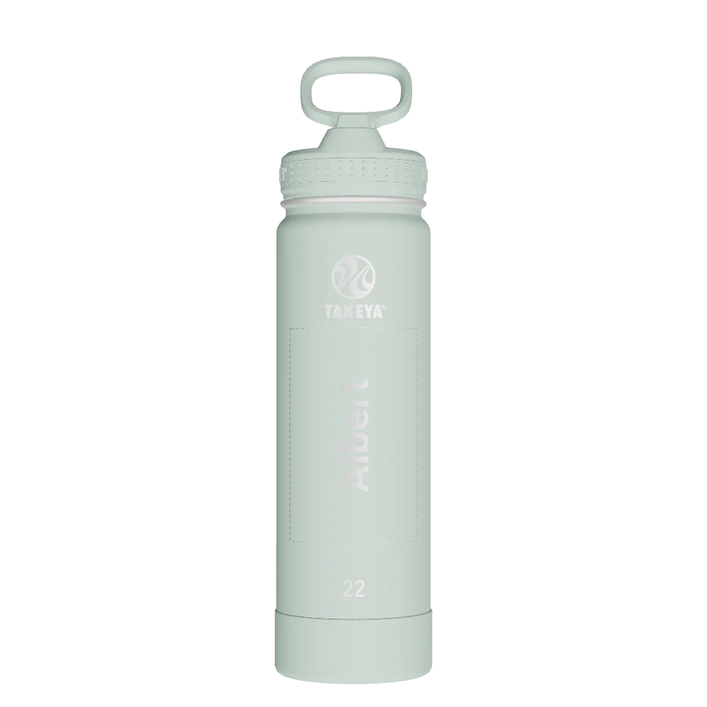 Actives Water Bottle With Straw Lid - customized