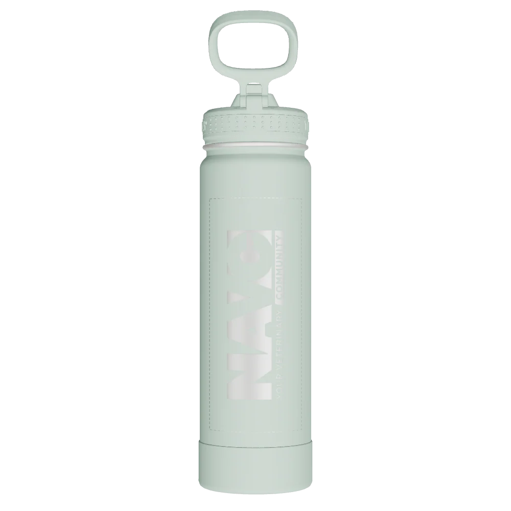 Actives Water Bottle With Straw Lid - customized - Image 2