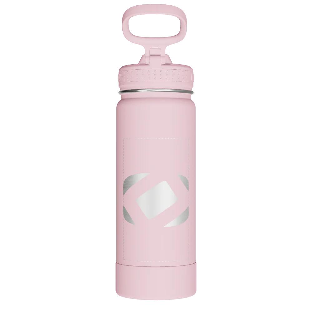 Actives Water Bottle With Straw Lid - customized - Image 2