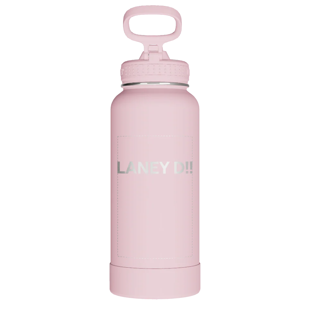 Actives Water Bottle With Straw Lid - customized