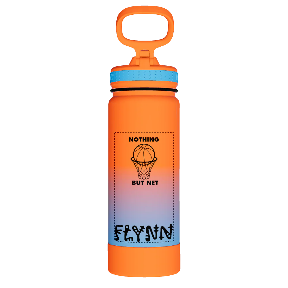 Actives Water Bottle With Straw Lid - customized - Image 2
