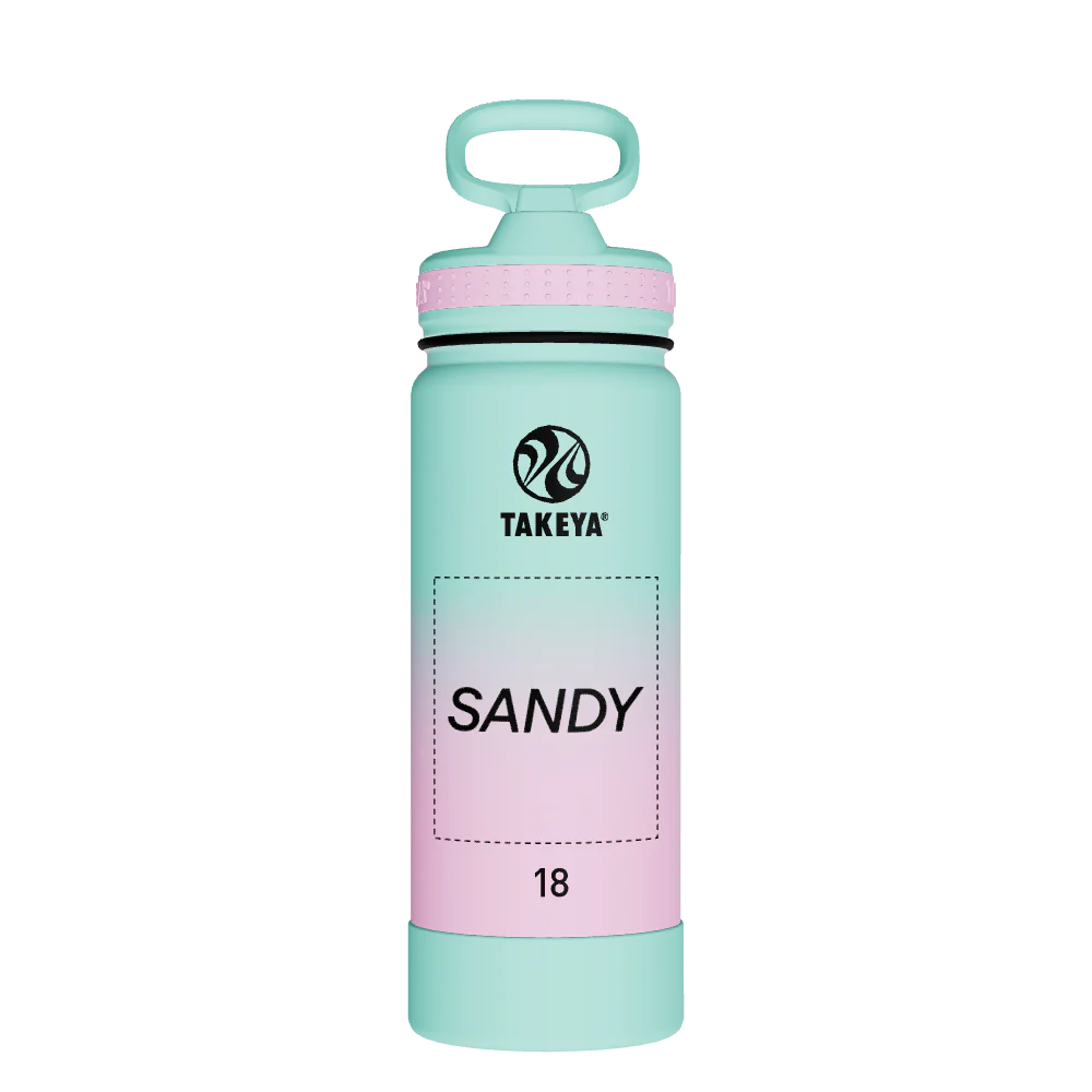 Actives Water Bottle With Straw Lid - customized