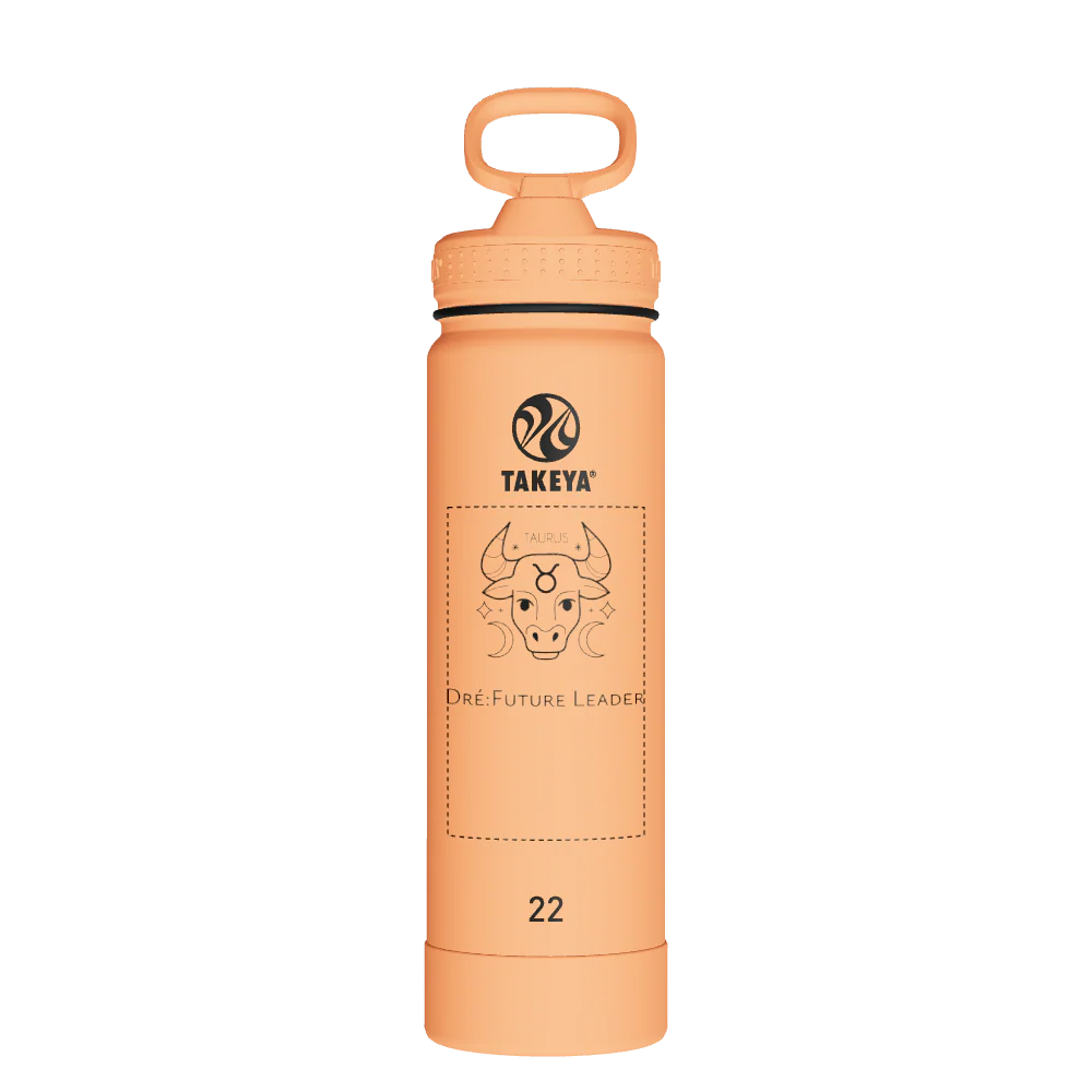 Actives Water Bottle With Straw Lid - customized