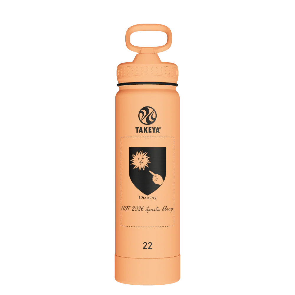 Actives Water Bottle With Straw Lid - customized