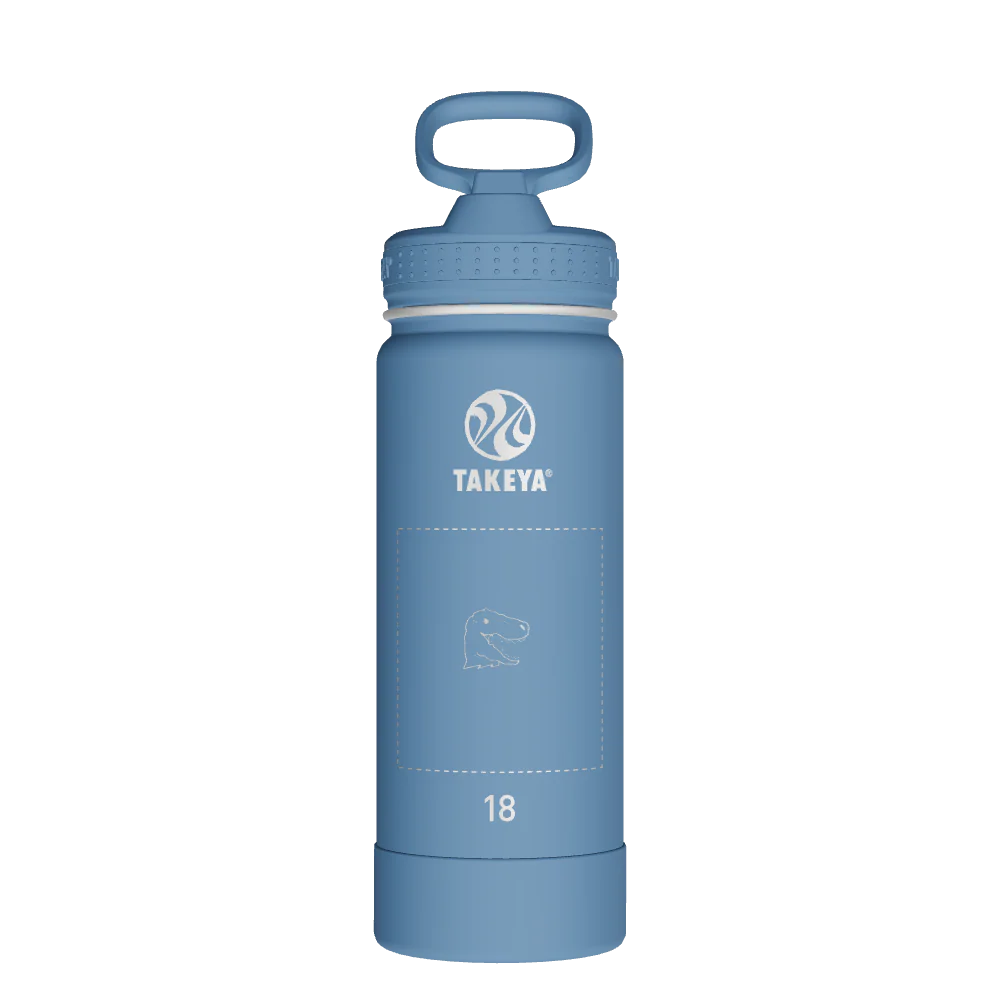 Actives Water Bottle With Straw Lid - customized