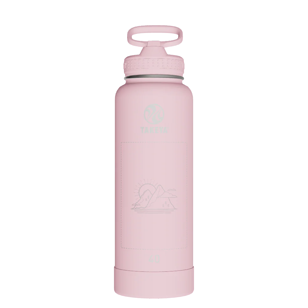 Actives Water Bottle With Straw Lid - customized