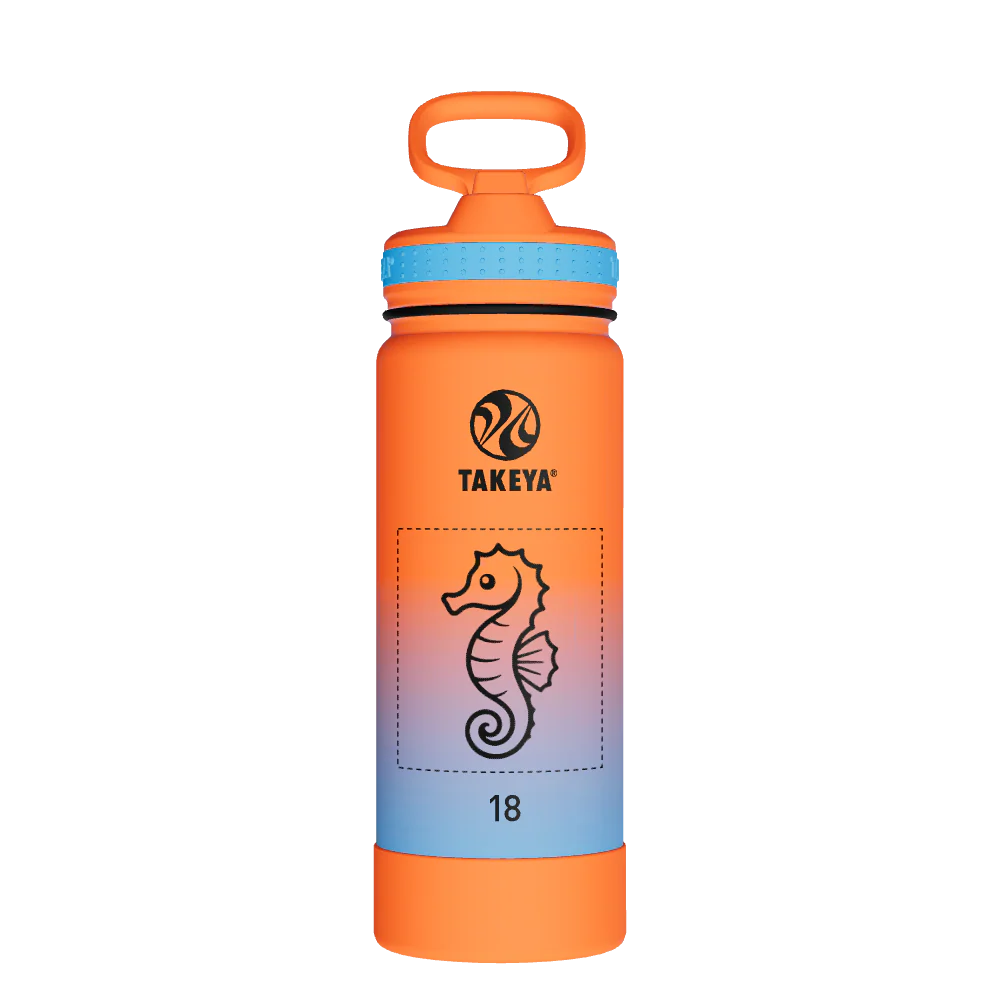 Actives Water Bottle With Straw Lid - customized