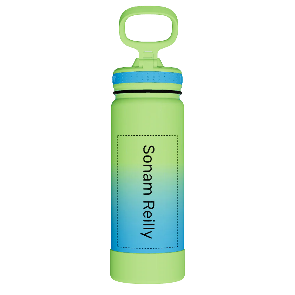 Actives Water Bottle With Straw Lid - customized