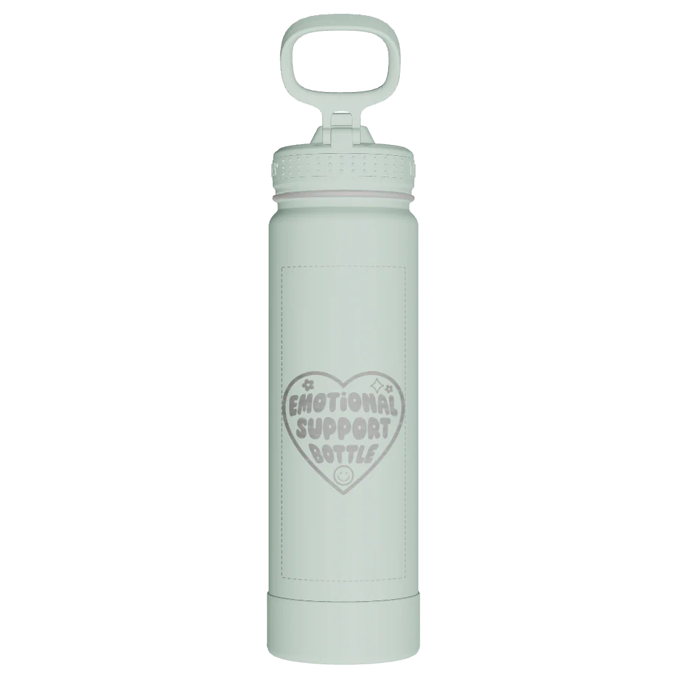 Actives Water Bottle With Straw Lid - customized - Image 2
