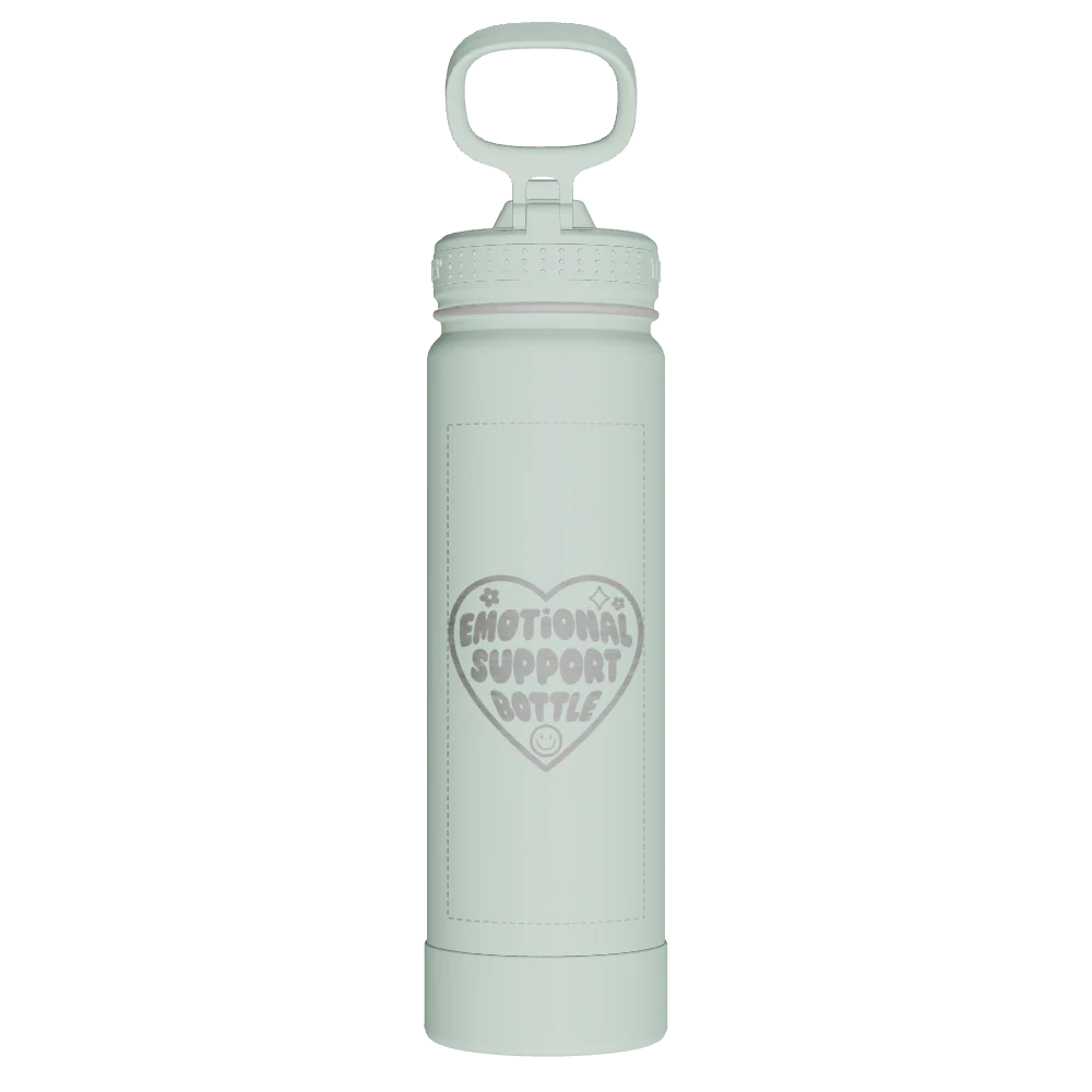 Actives Water Bottle With Straw Lid - customized - Image 2