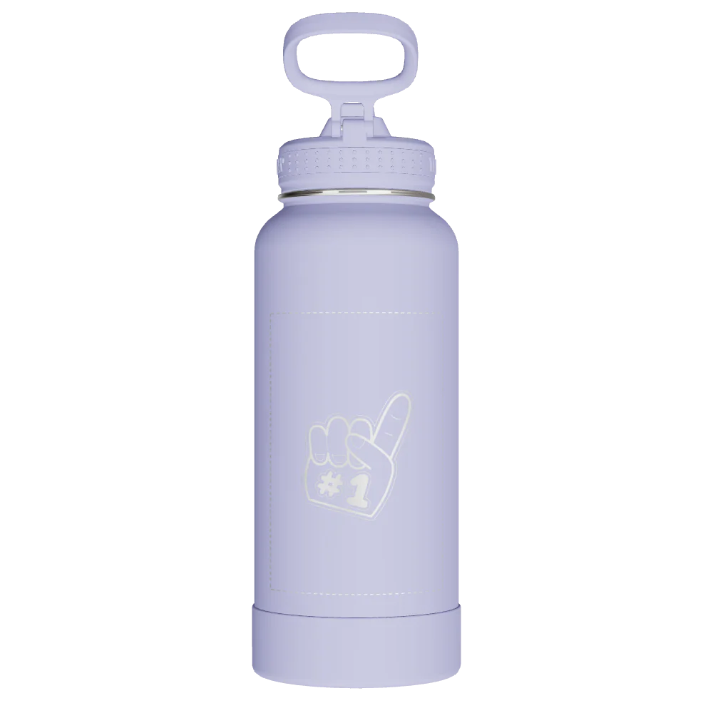 Actives Water Bottle With Straw Lid - customized - Image 2
