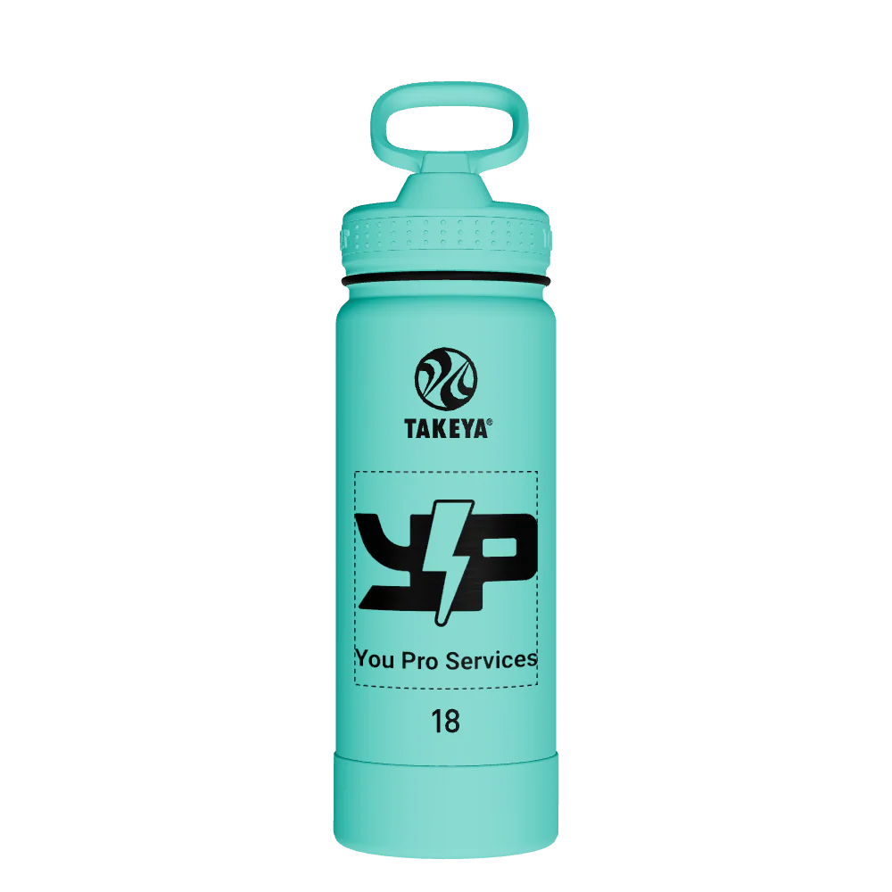 Actives Water Bottle With Straw Lid - customized
