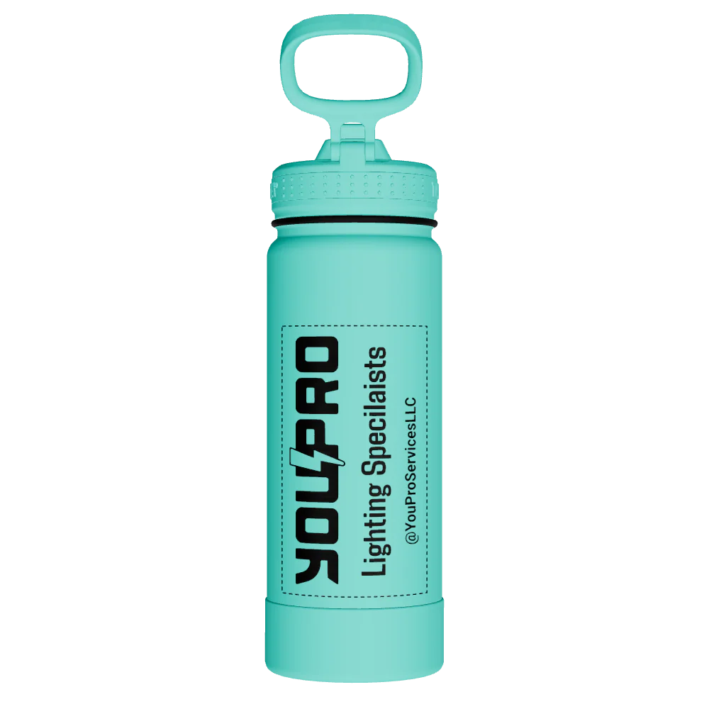 Actives Water Bottle With Straw Lid - customized - Image 2