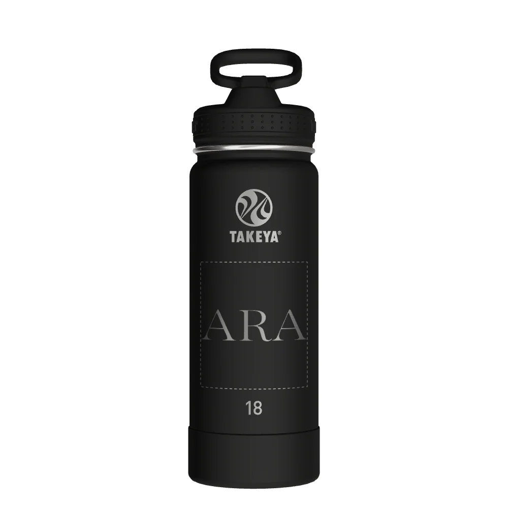 Actives Water Bottle With Straw Lid - customized