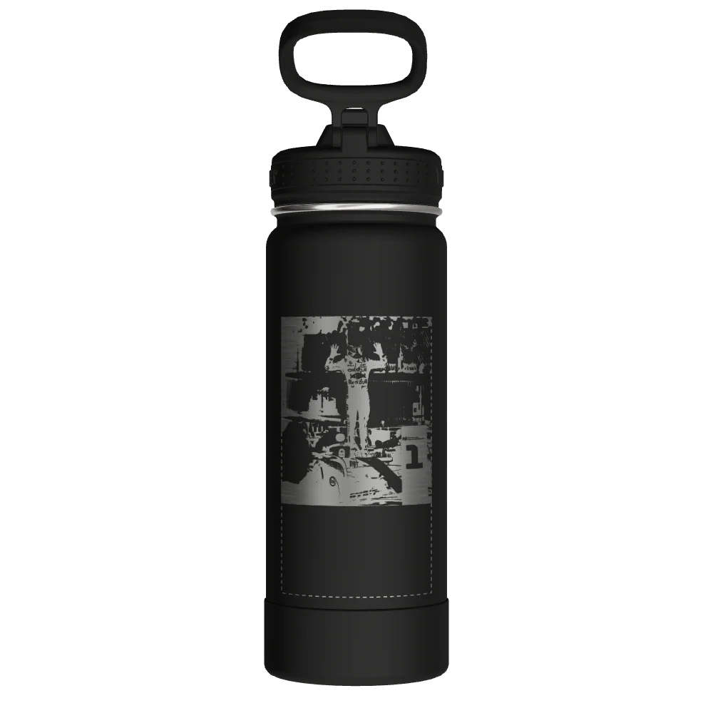 Actives Water Bottle With Straw Lid - customized - Image 2