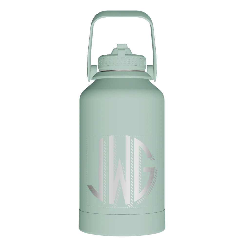 Actives Water Bottle With Straw Lid - customized - Image 2