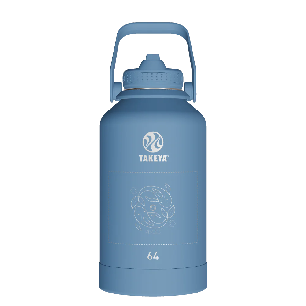 Actives Water Bottle With Straw Lid - customized