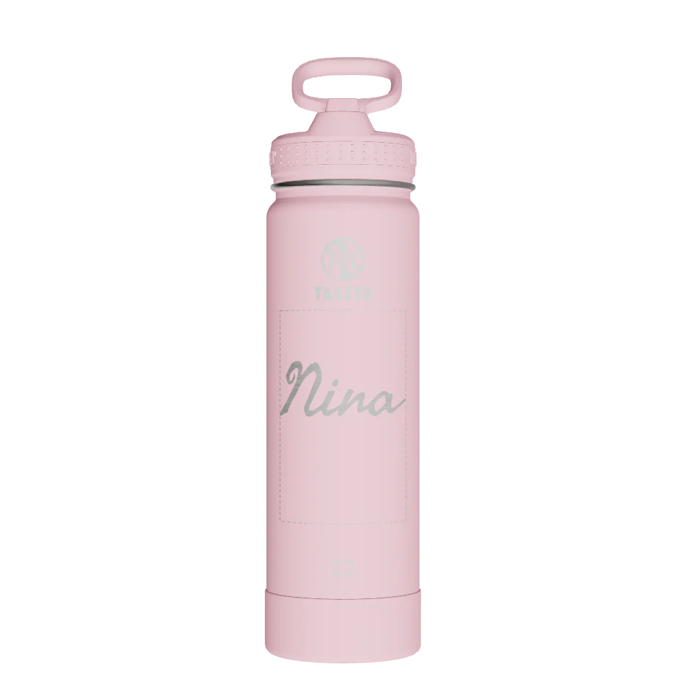 Actives Water Bottle With Straw Lid - customized