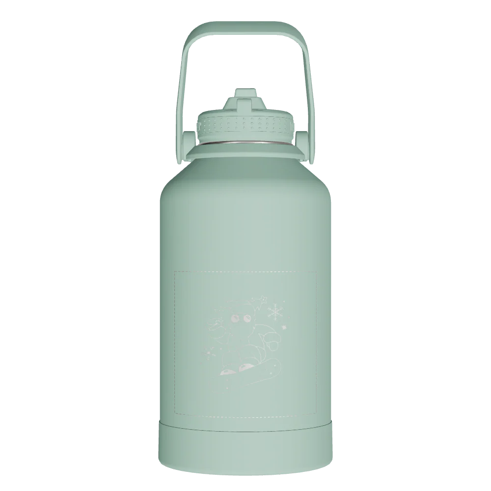Actives Water Bottle With Straw Lid - customized - Image 2