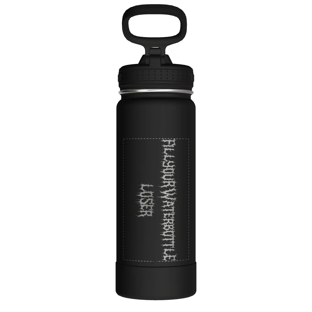 Actives Water Bottle With Straw Lid - customized