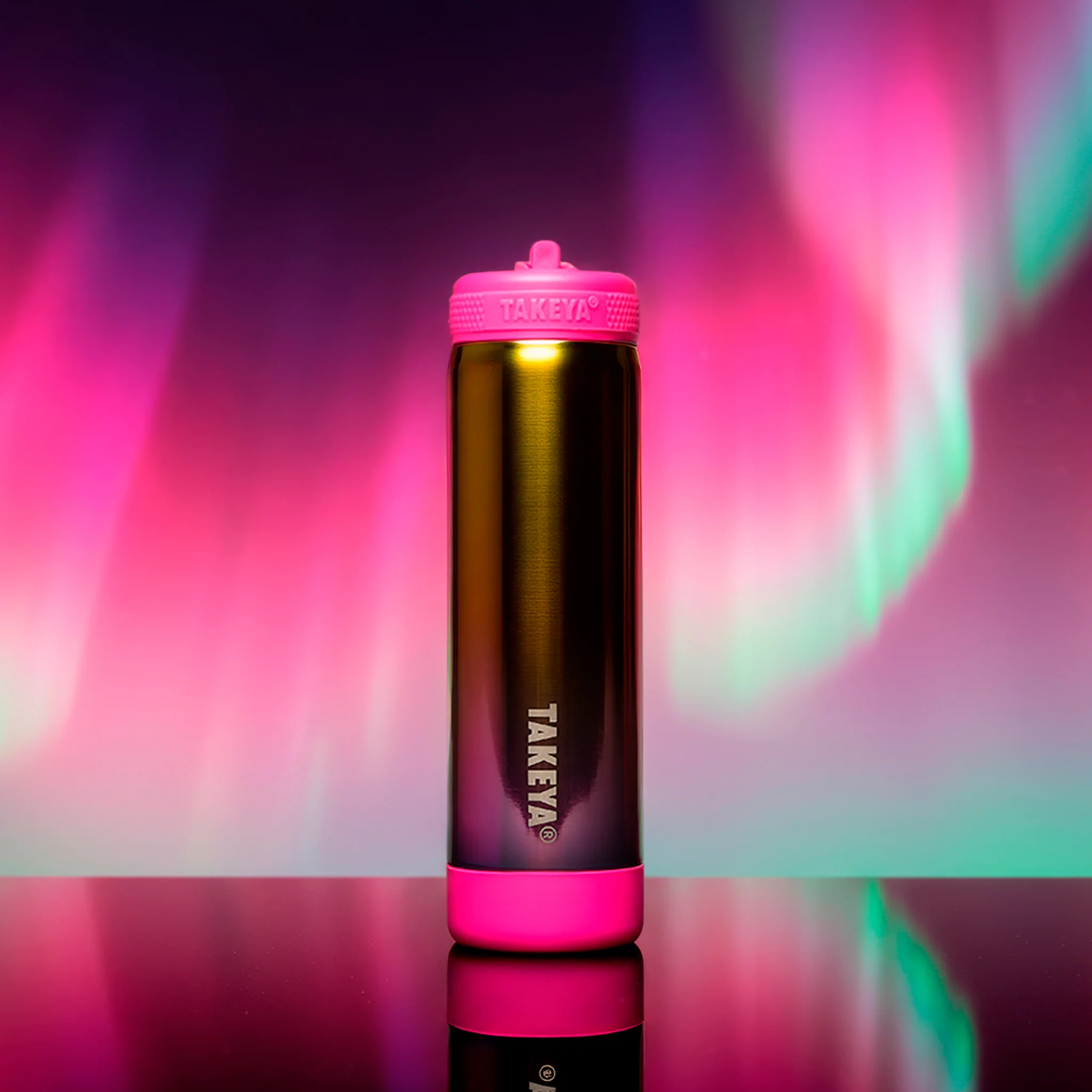 Aurora Water Bottle With Straw Lid - Image 4