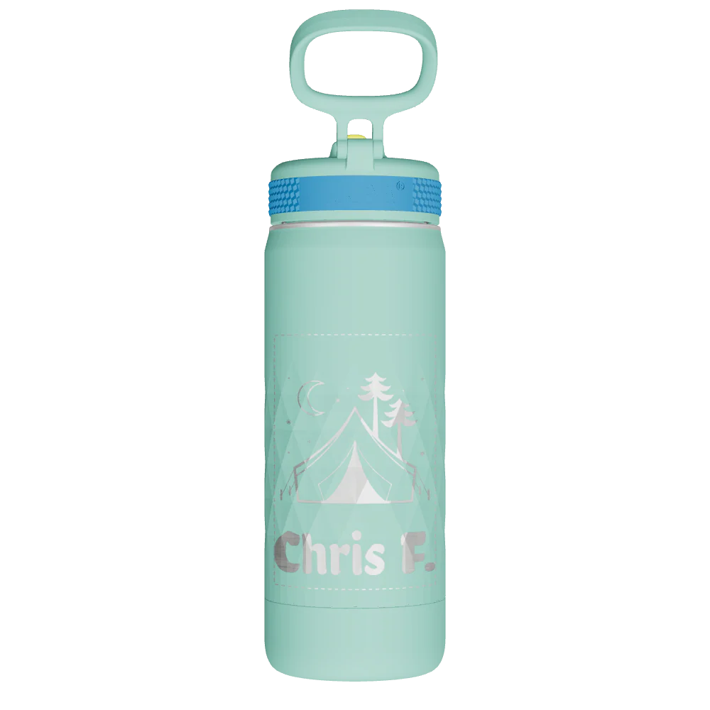 Kids Sport Water Bottle With Straw Lid - customized