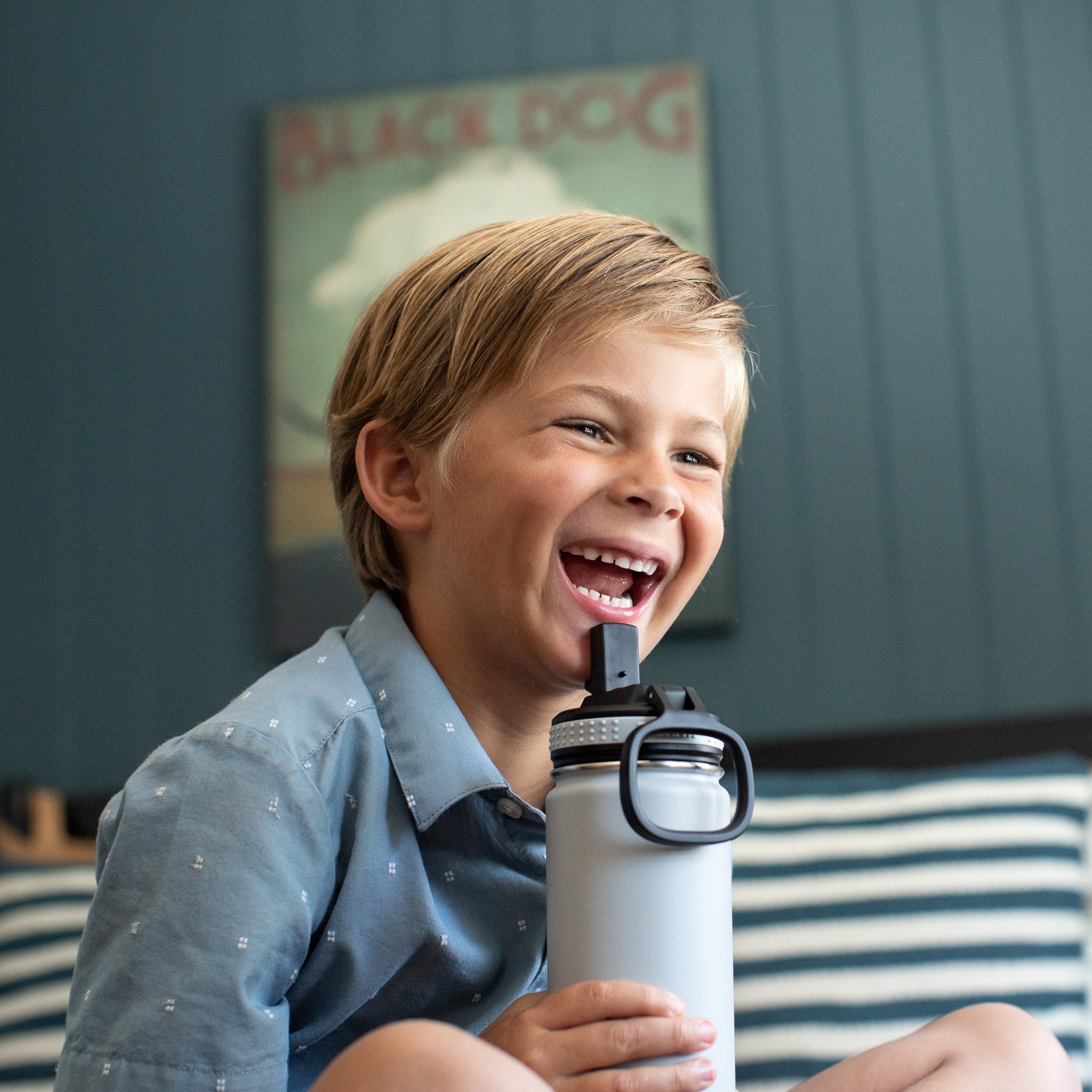 Actives Kids Water Bottle With Straw Lid - Image 49