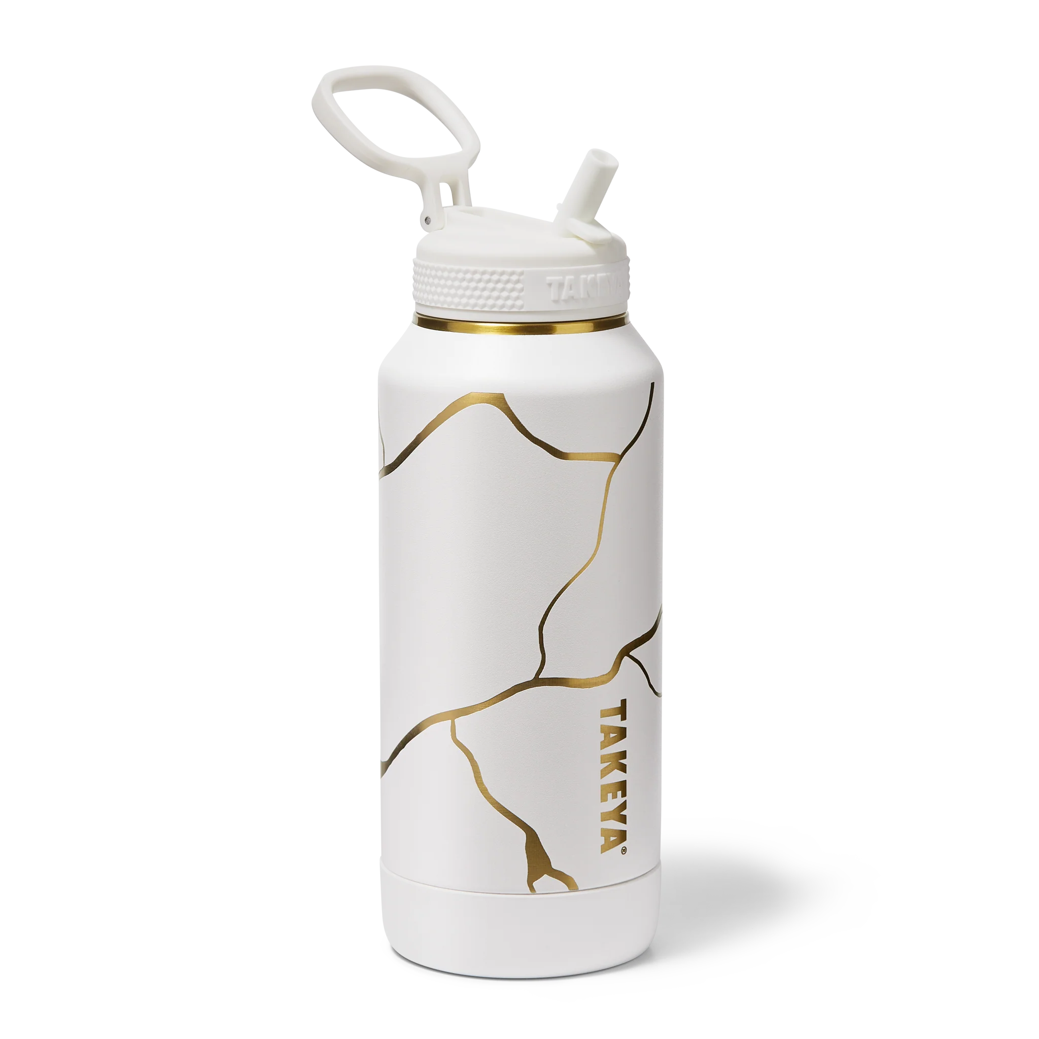 Kintsugi Water Bottle with Straw Lid - Image 7