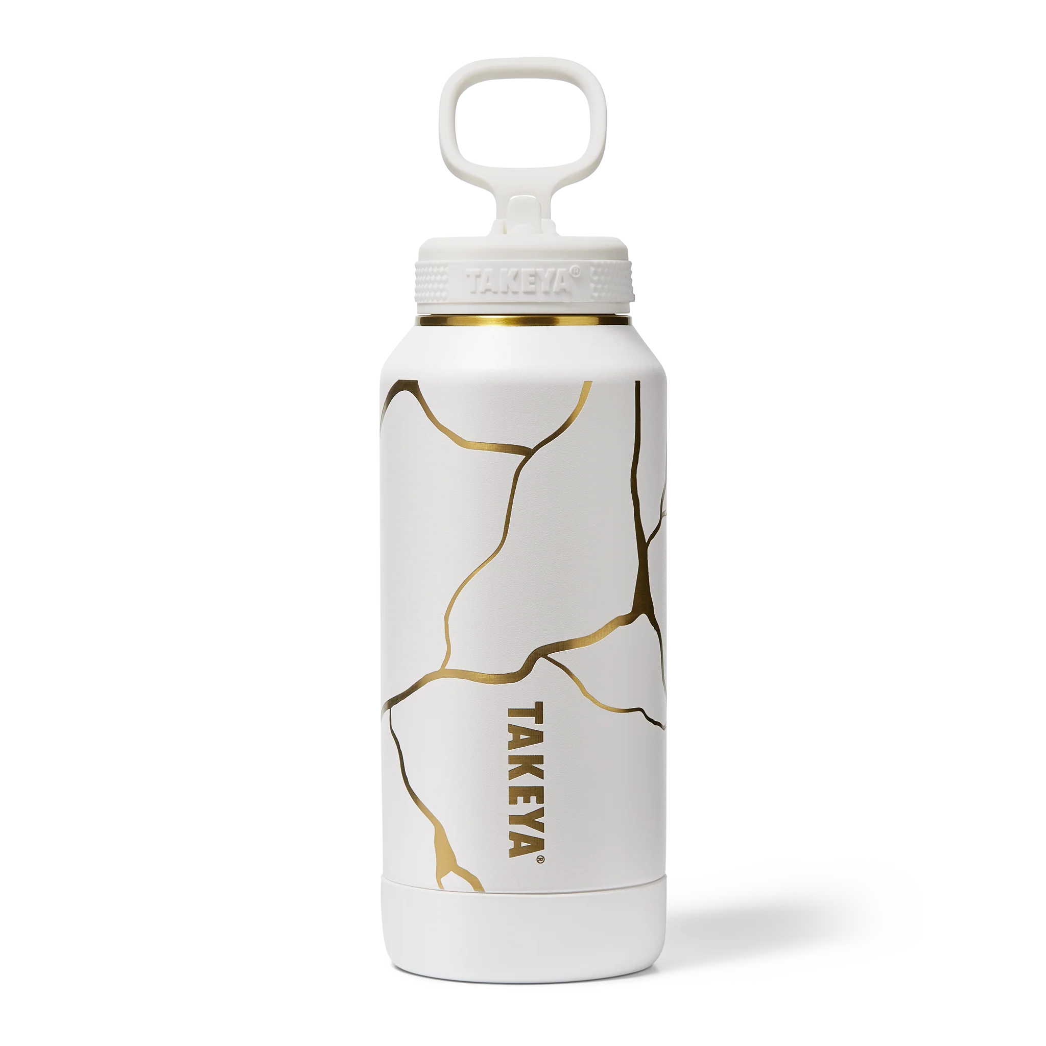 Kintsugi Water Bottle with Straw Lid - Image 8