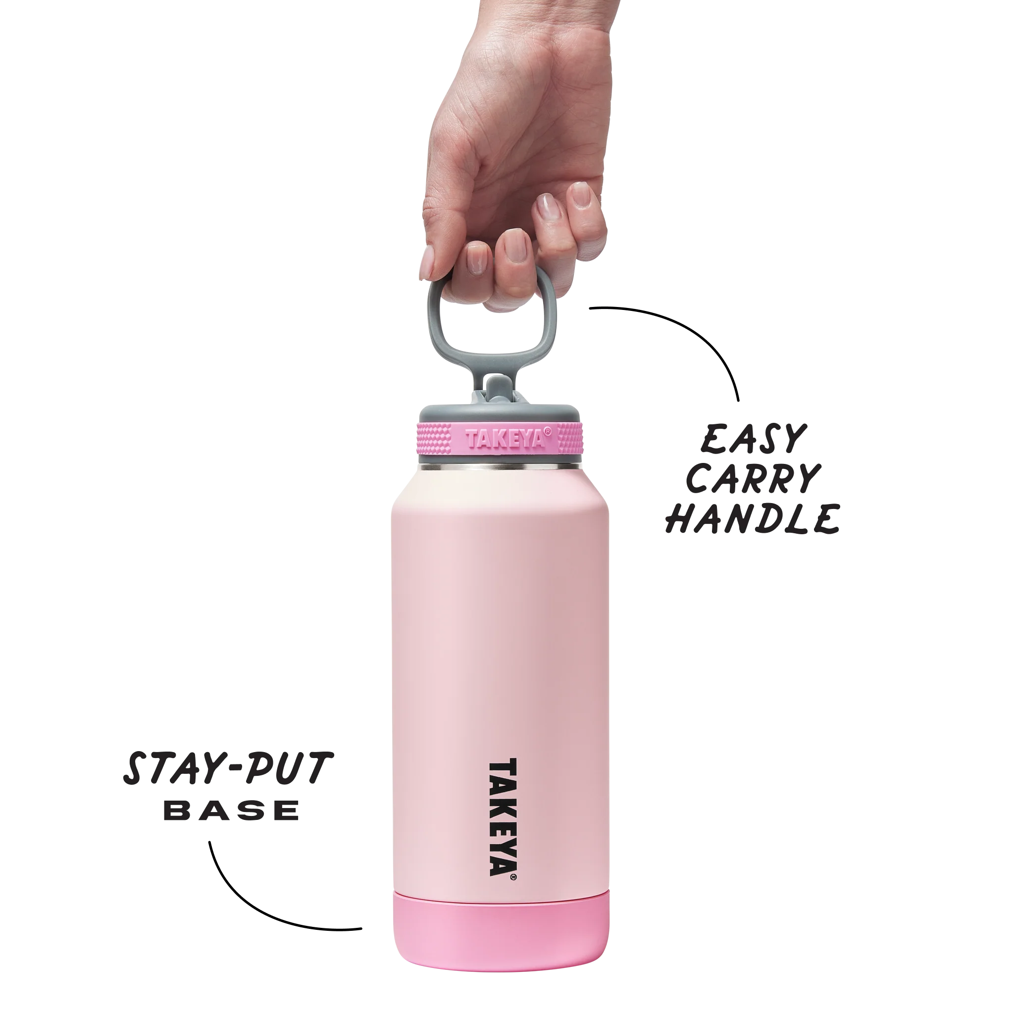Sport Soft Touch Water Bottle With Straw Lid - Image 3