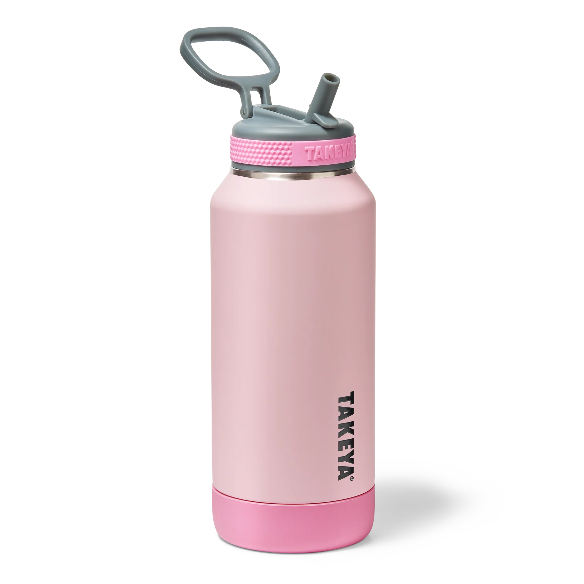 Sport Soft Touch Water Bottle With Straw Lid - Image 4