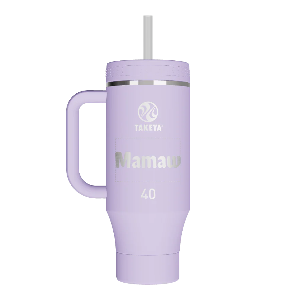 Straw Tumbler With Handle - customized