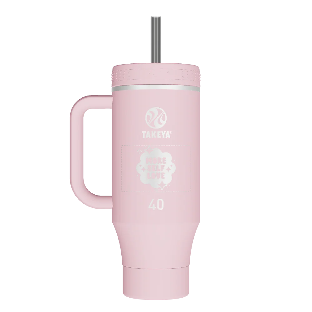 Straw Tumbler With Handle - customized