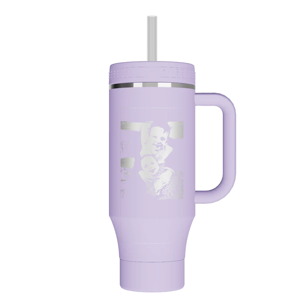 Straw Tumbler With Handle - customized