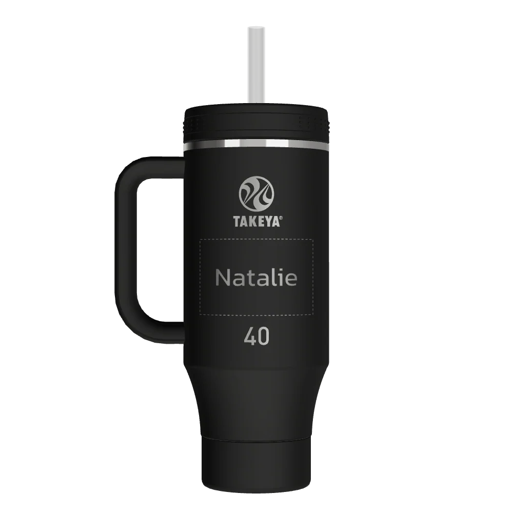 Straw Tumbler With Handle - customized