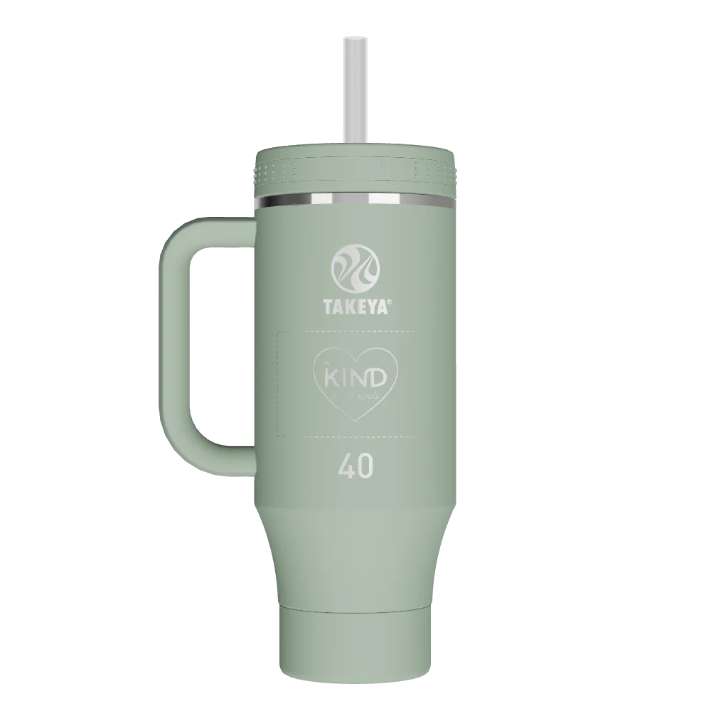 Straw Tumbler With Handle - customized