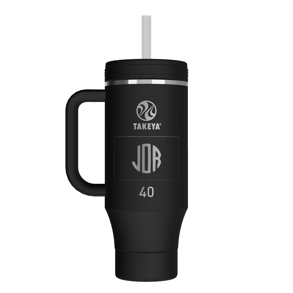 Straw Tumbler With Handle - customized