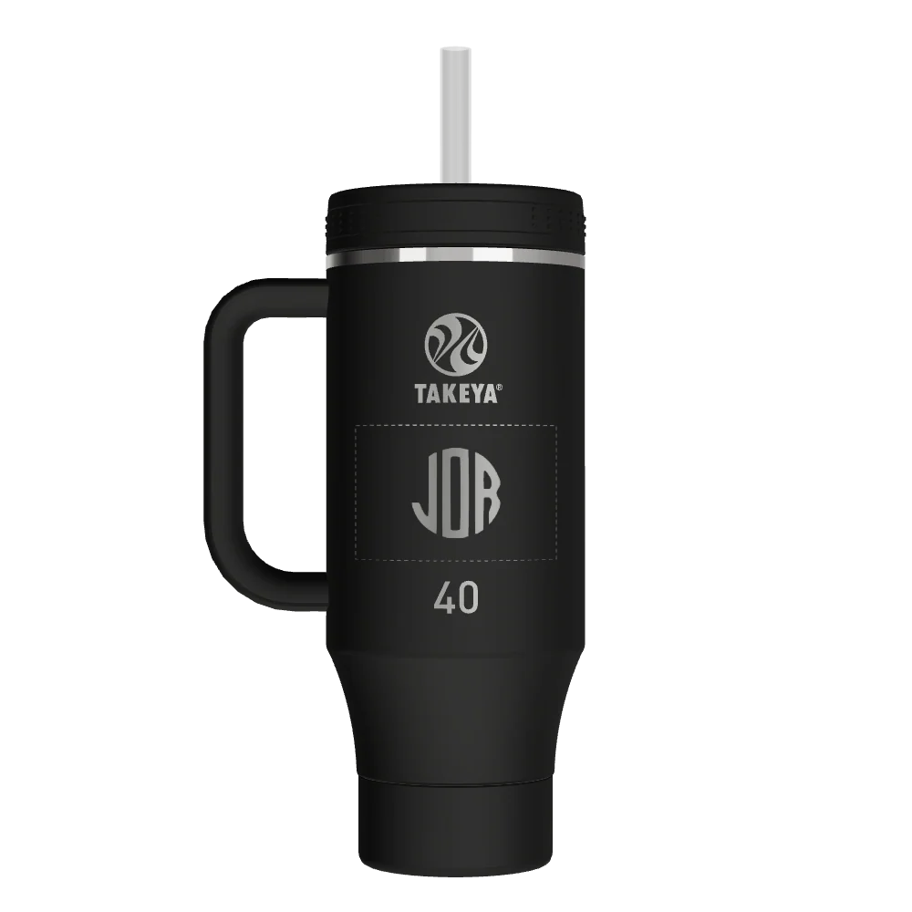 Straw Tumbler With Handle - customized