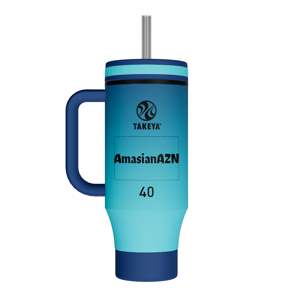 Straw Tumbler With Handle - customized