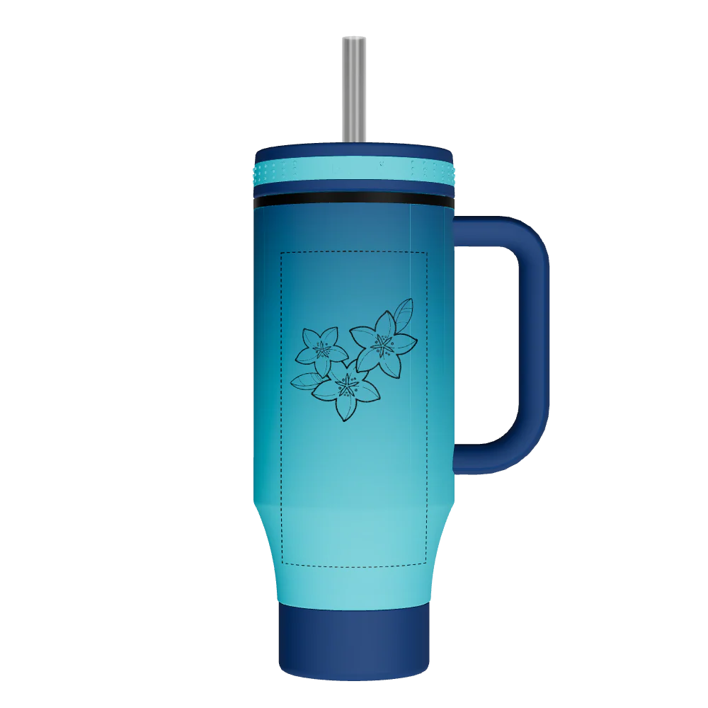 Straw Tumbler With Handle - customized - Image 2